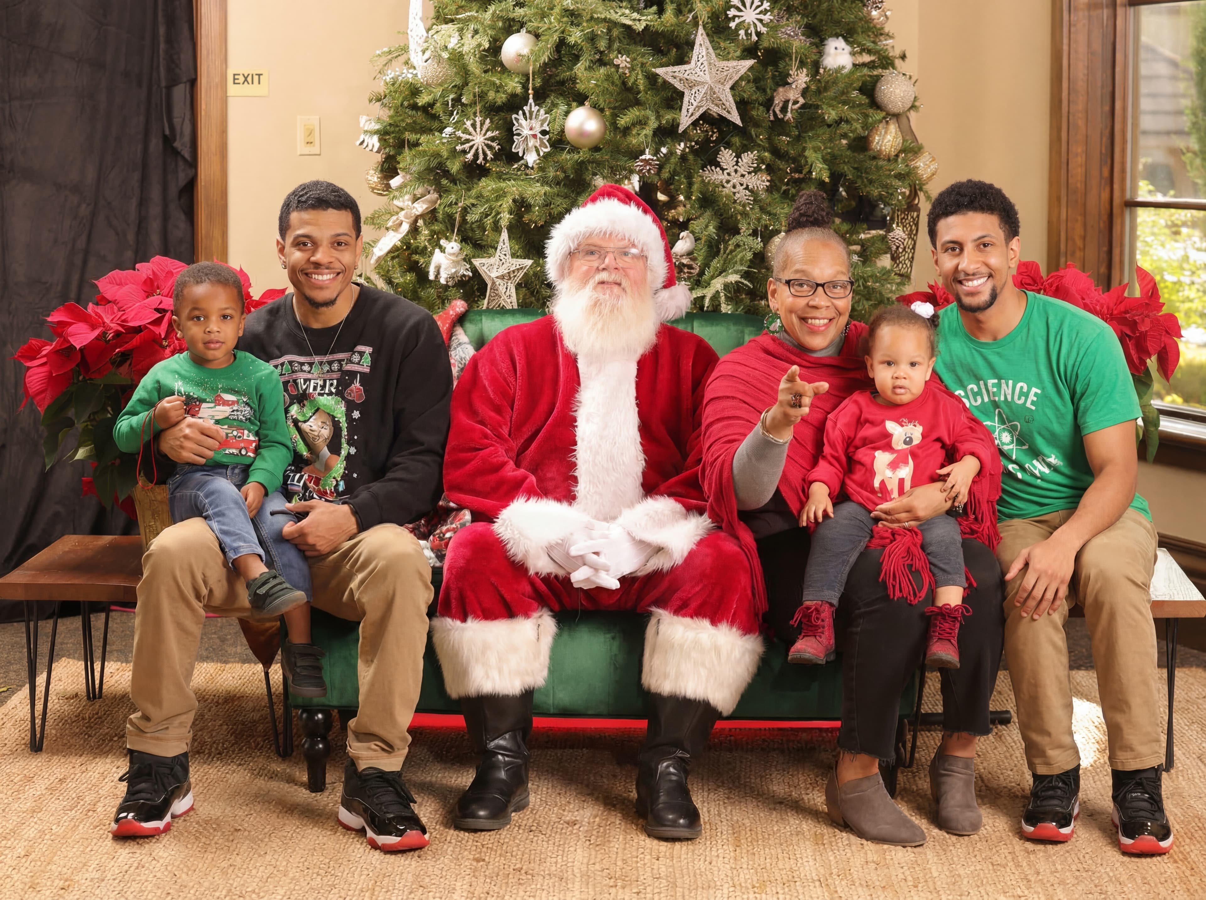 Example FamilyGen generated family portrait created from two source photos.